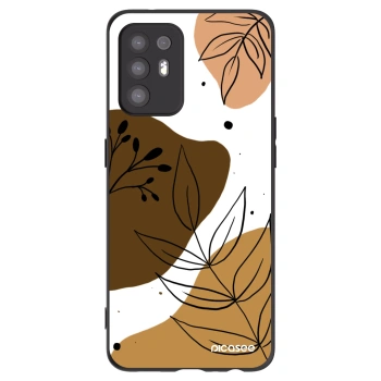 Picasee husă neagră din silicon pentru OPPO A94 5G - Boho style