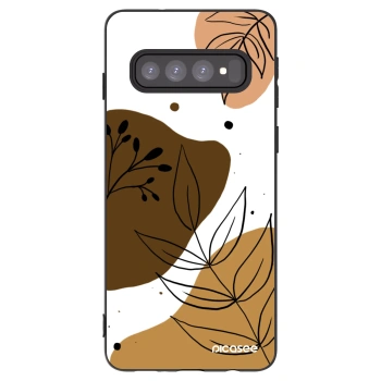 Picasee husă neagră din silicon pentru Samsung Galaxy S10 G973 - Boho style
