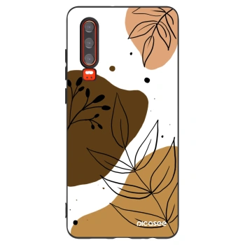 Picasee husă neagră din silicon pentru Huawei P30 - Boho style