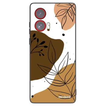 Picasee husă neagră din silicon pentru Motorola Edge 50 Fusion - Boho style