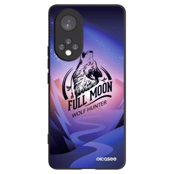Picasee husă neagră din silicon pentru Honor 50 5G - Wolf