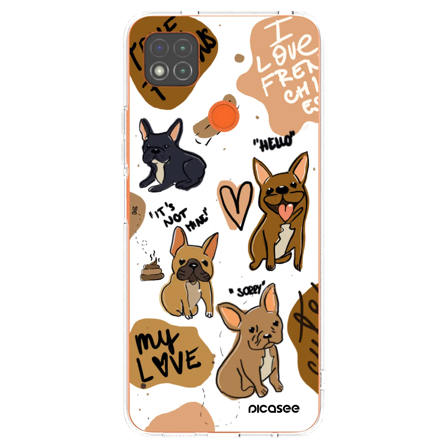 Picasee husă transparentă din silicon pentru Xiaomi Redmi 9C - Frenchies