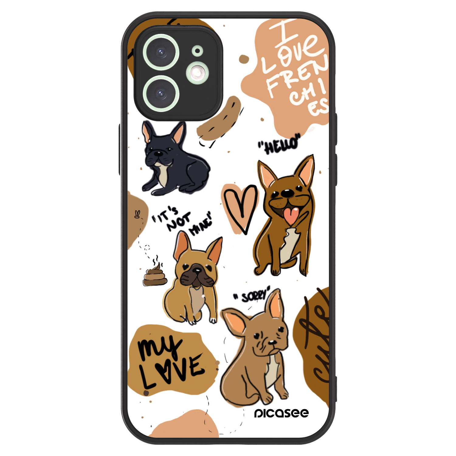 Picasee ULTIMATE CASE pentru Apple iPhone 12 - Frenchies