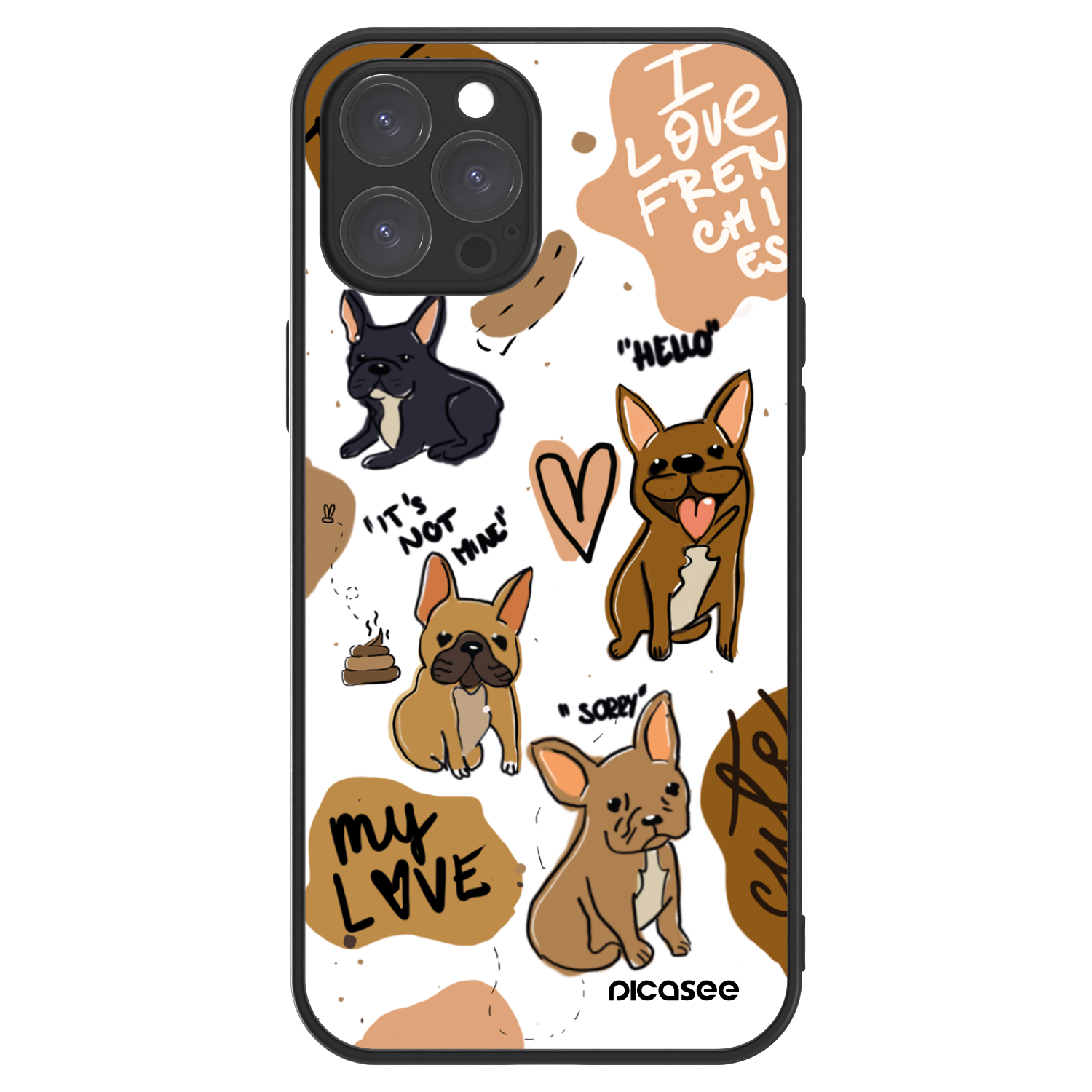 Picasee ULTIMATE CASE pentru Apple iPhone 12 Pro Max - Frenchies