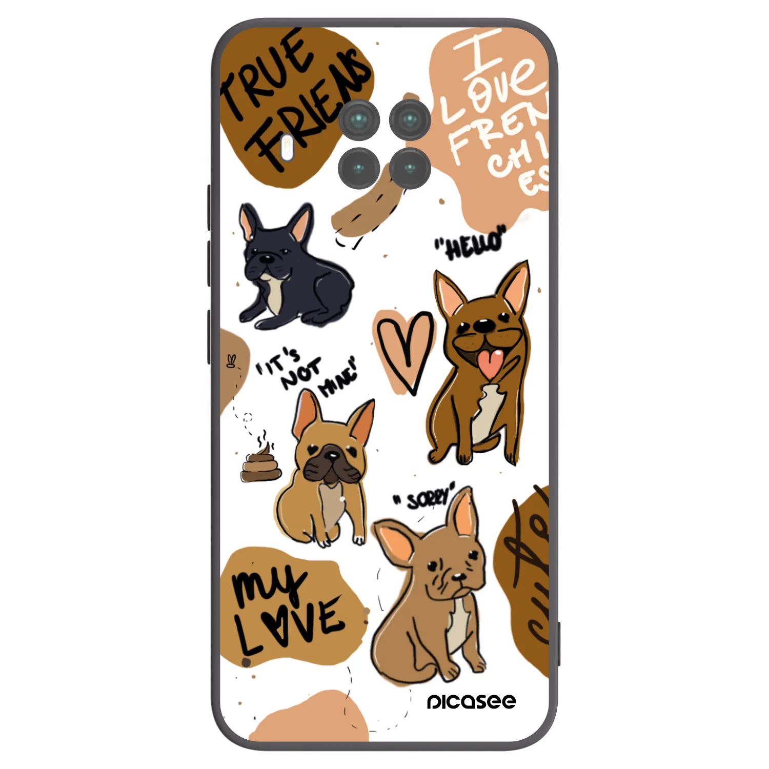 Picasee husă neagră din silicon pentru Xiaomi Mi 10T Lite - Frenchies