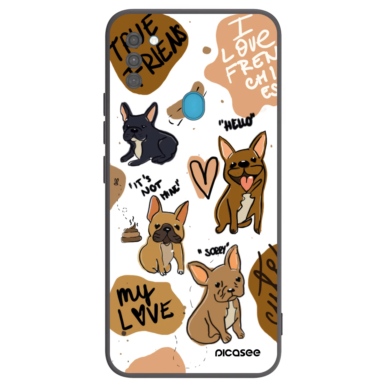 Picasee husă neagră din silicon pentru Samsung Galaxy M11 - Frenchies