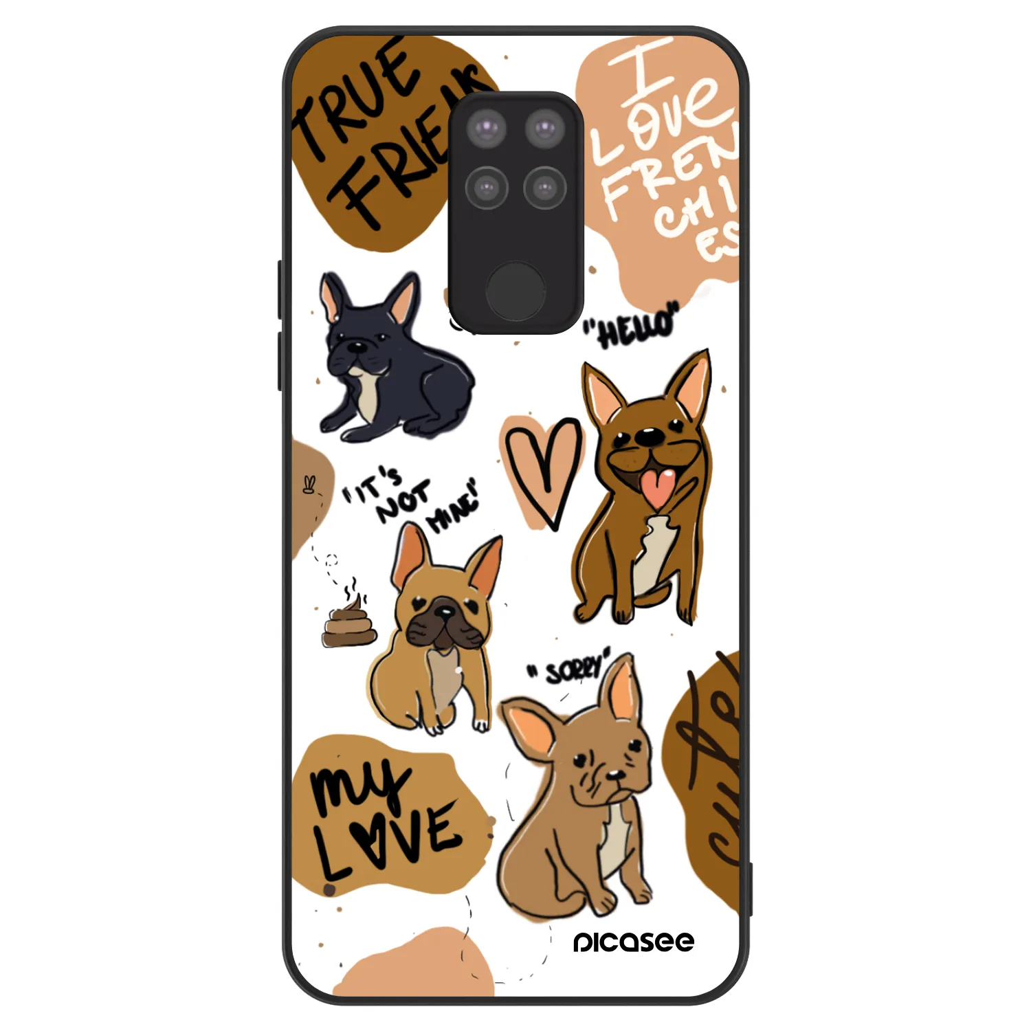 Picasee ULTIMATE CASE pentru Xiaomi Redmi Note 9 - Frenchies