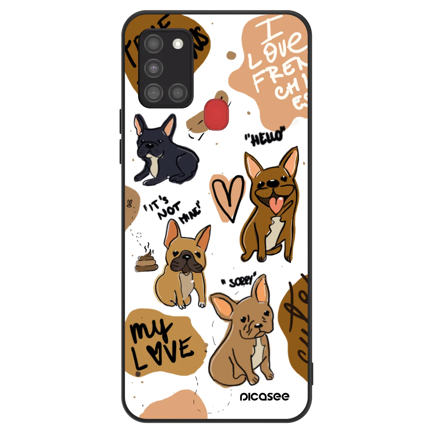 Picasee ULTIMATE CASE pentru Samsung Galaxy A21s - Frenchies