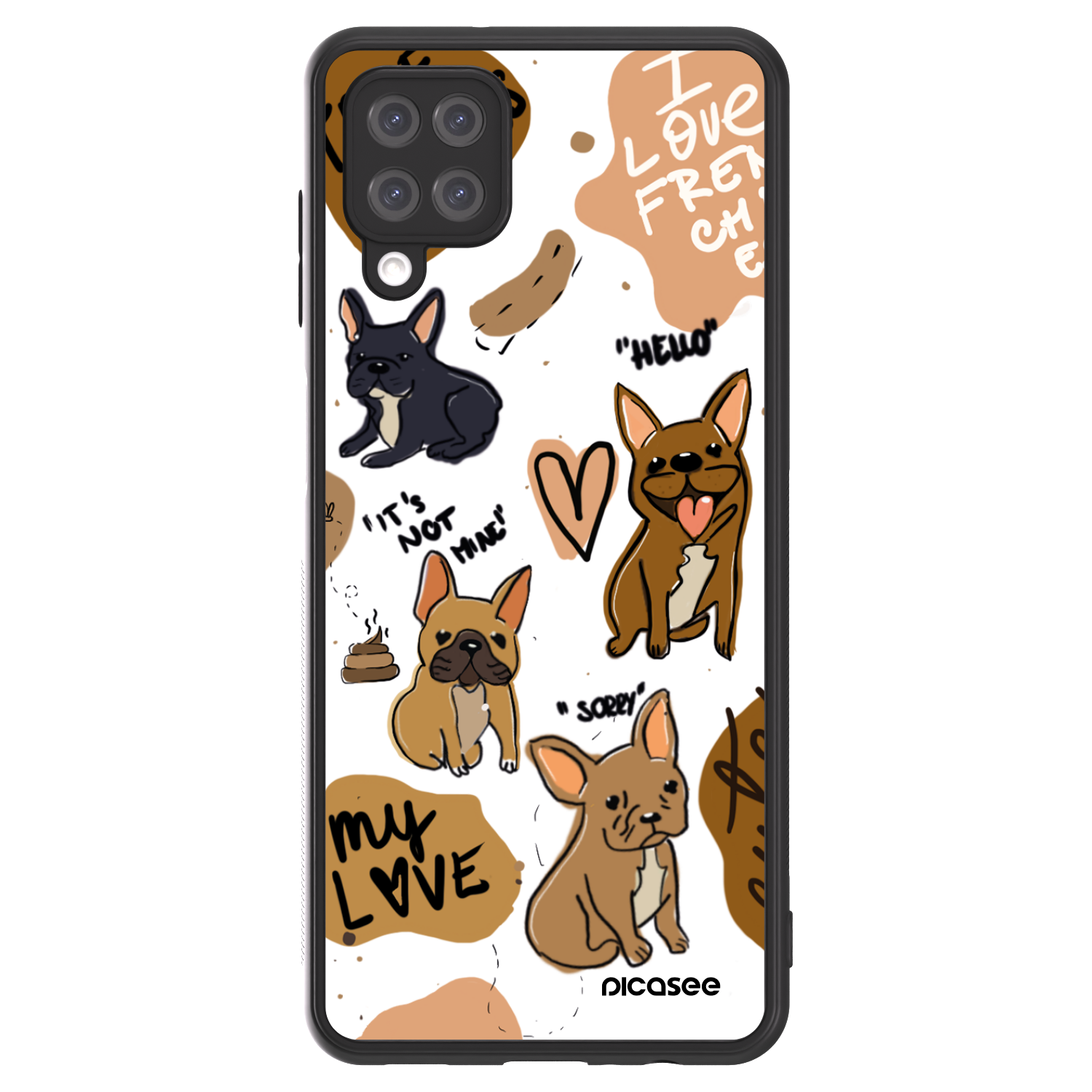 Picasee ULTIMATE CASE pentru Samsung Galaxy A12 A125F - Frenchies
