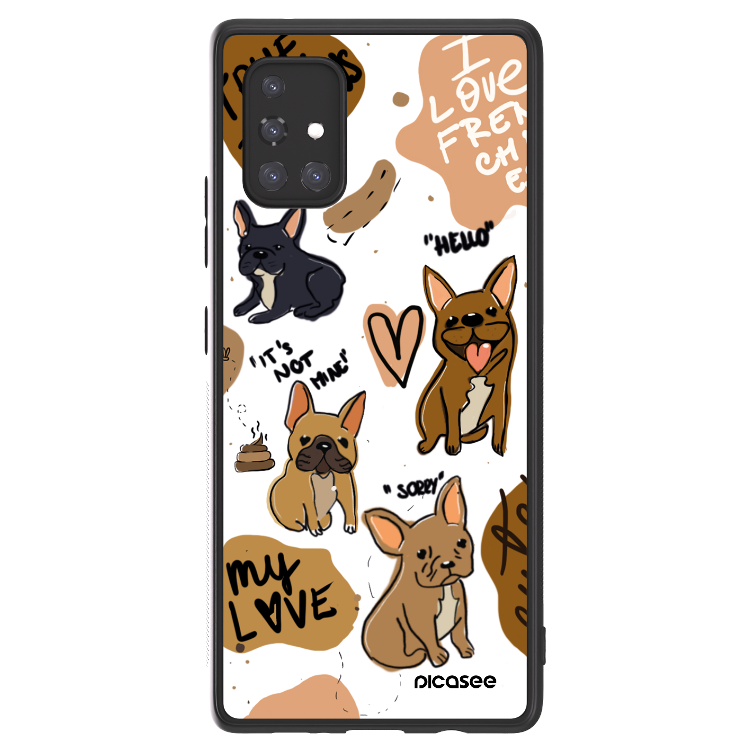 Picasee ULTIMATE CASE pentru Samsung Galaxy A71 A715F - Frenchies
