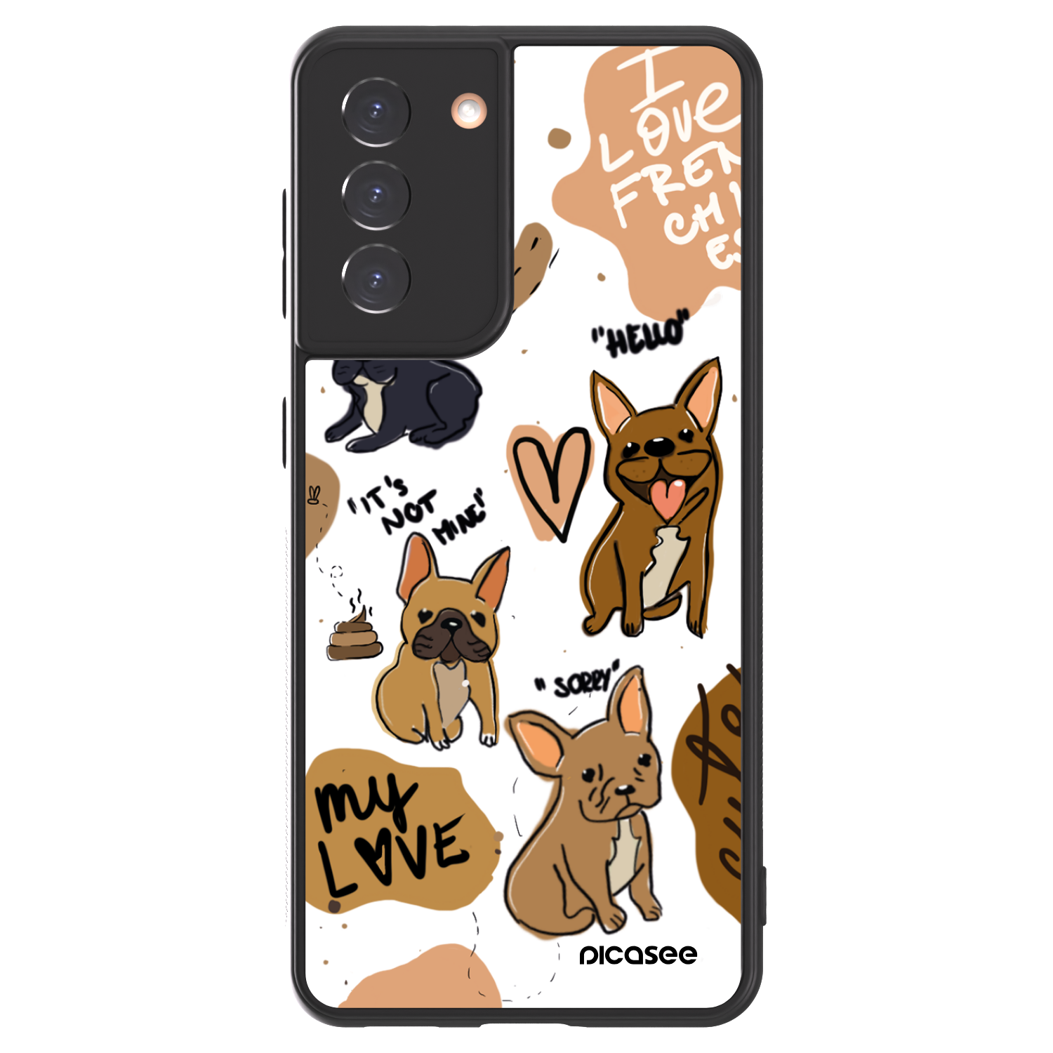 Picasee ULTIMATE CASE pentru Samsung Galaxy S21 5G G991B - Frenchies