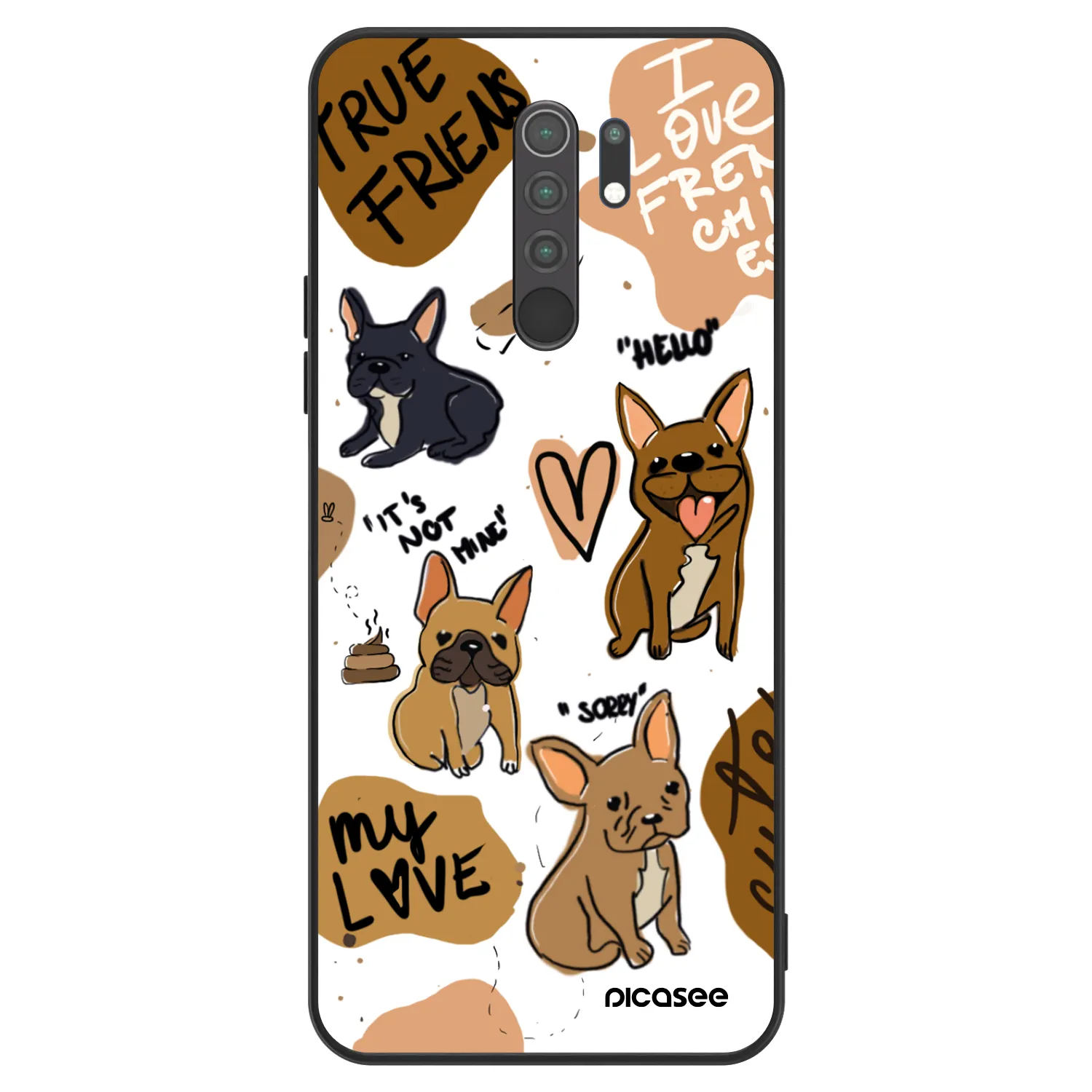 Picasee ULTIMATE CASE pentru Xiaomi Redmi 9 - Frenchies