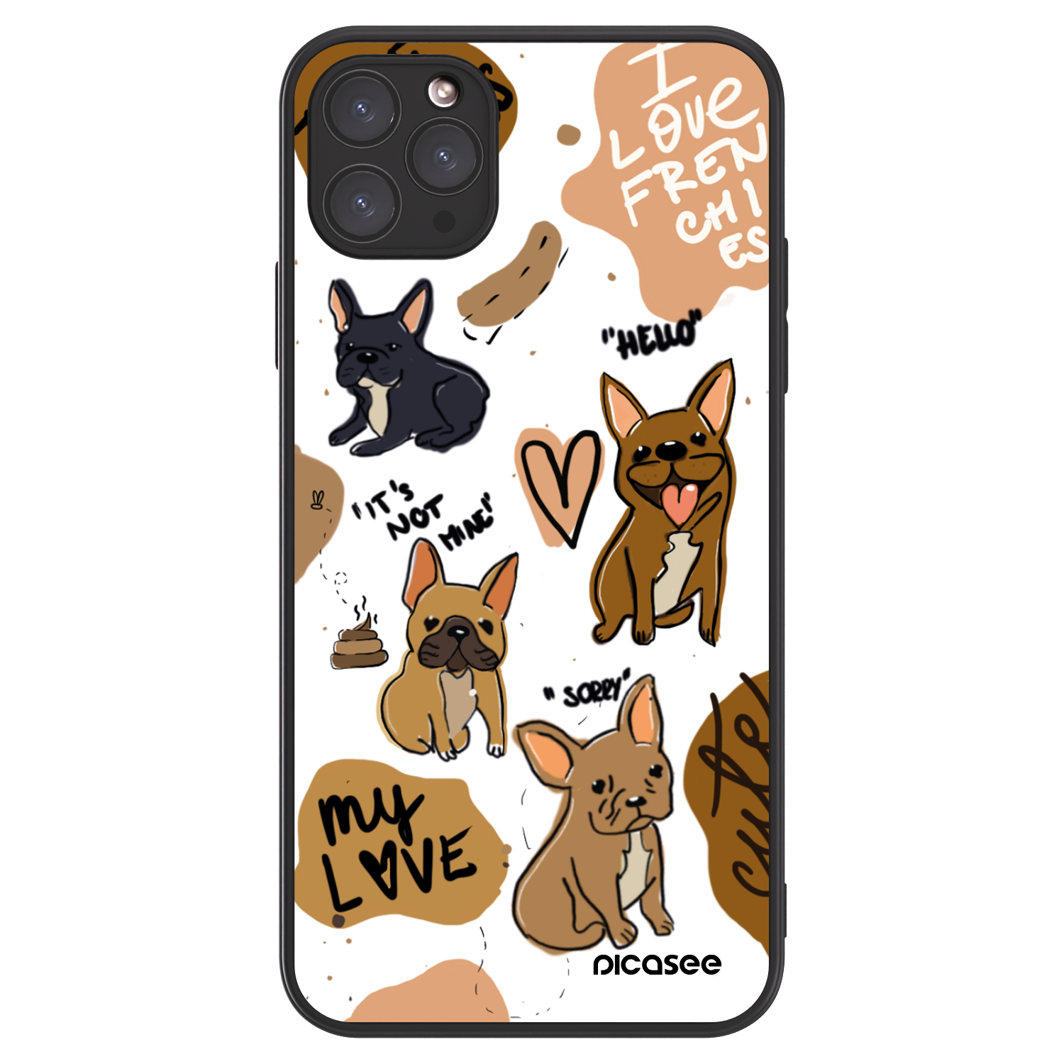 Picasee ULTIMATE CASE pentru Apple iPhone 11 Pro Max - Frenchies