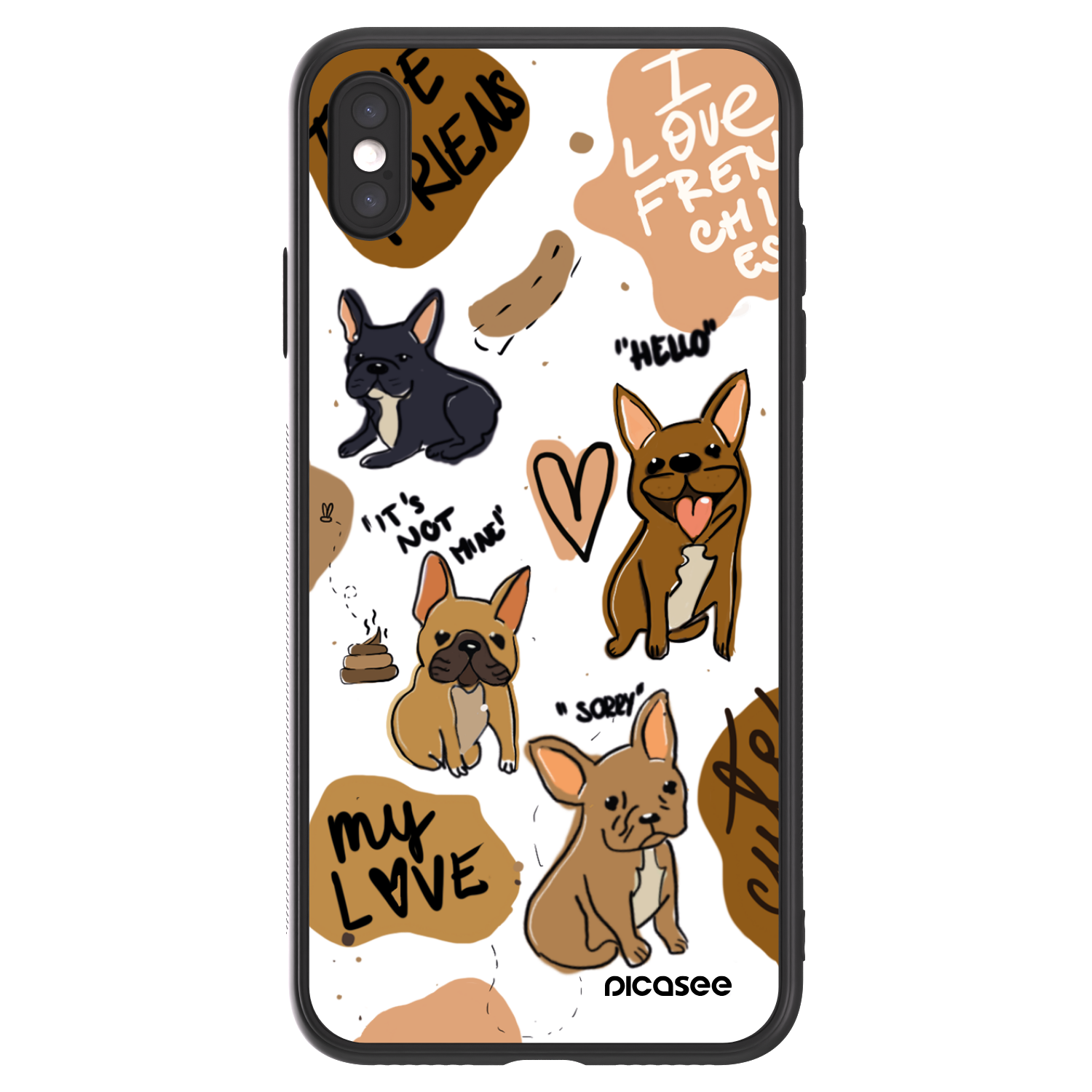 Picasee ULTIMATE CASE pentru Apple iPhone XS Max - Frenchies