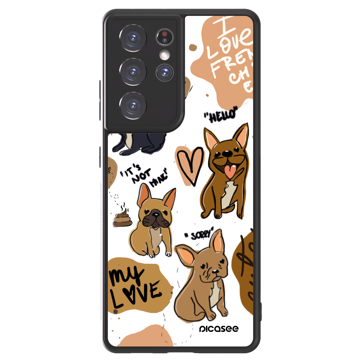 Picasee ULTIMATE CASE pentru Samsung Galaxy S21 Ultra 5G G998B - Frenchies