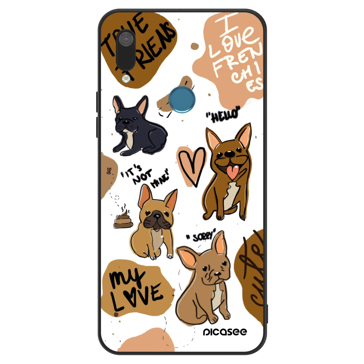 Picasee ULTIMATE CASE pentru Huawei Y7 2019 - Frenchies