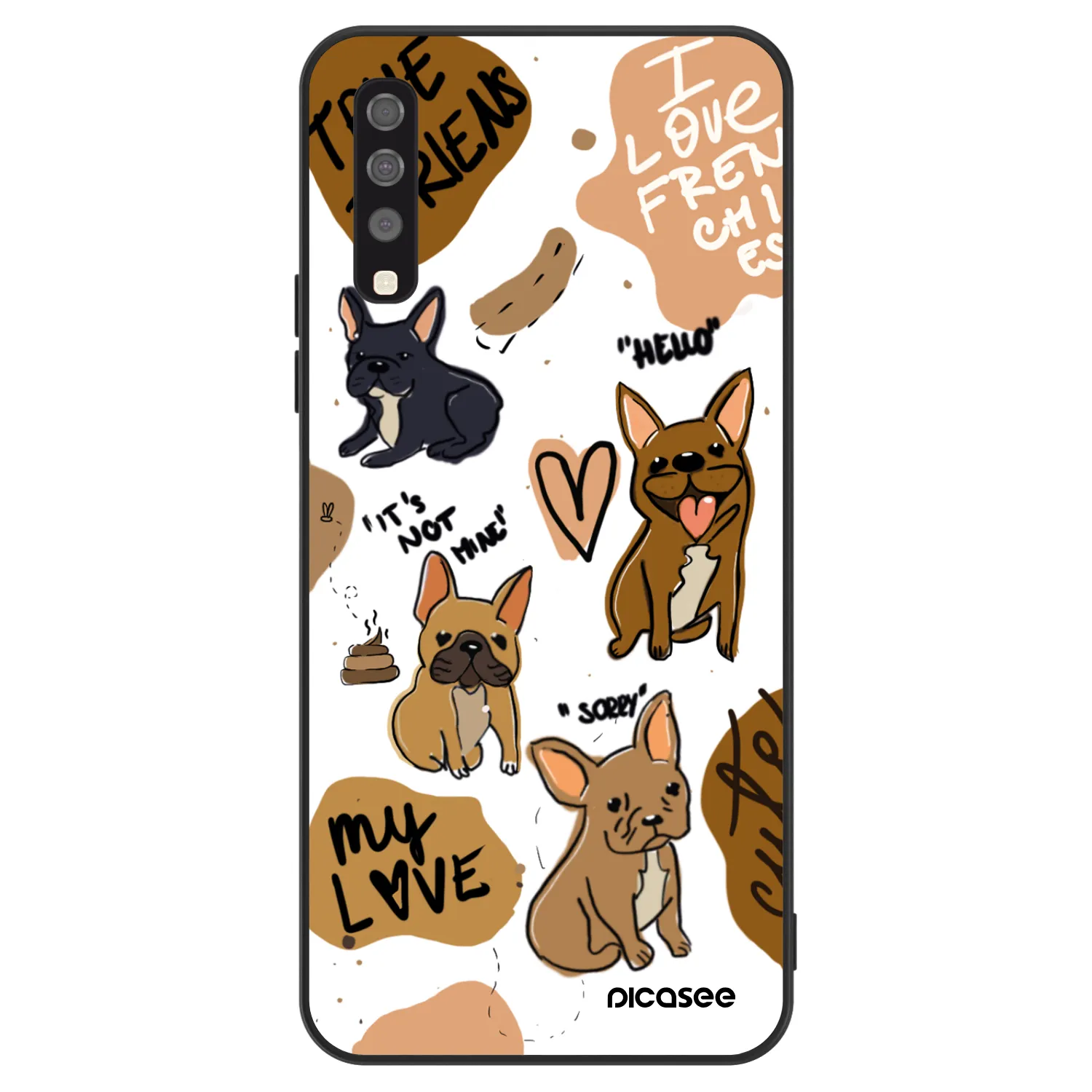 Picasee ULTIMATE CASE pentru Samsung Galaxy A70 A705F - Frenchies
