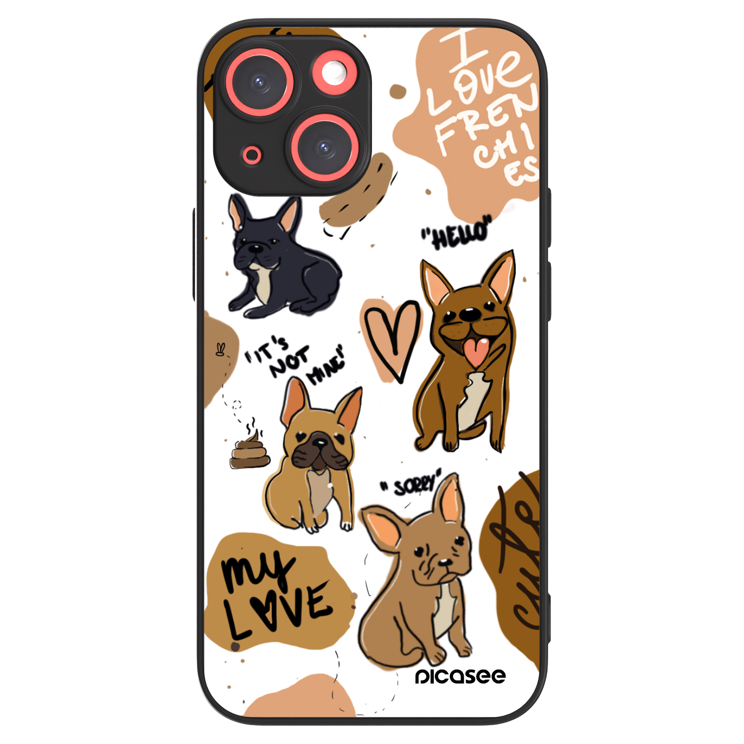 Picasee ULTIMATE CASE pentru Apple iPhone 13 mini - Frenchies