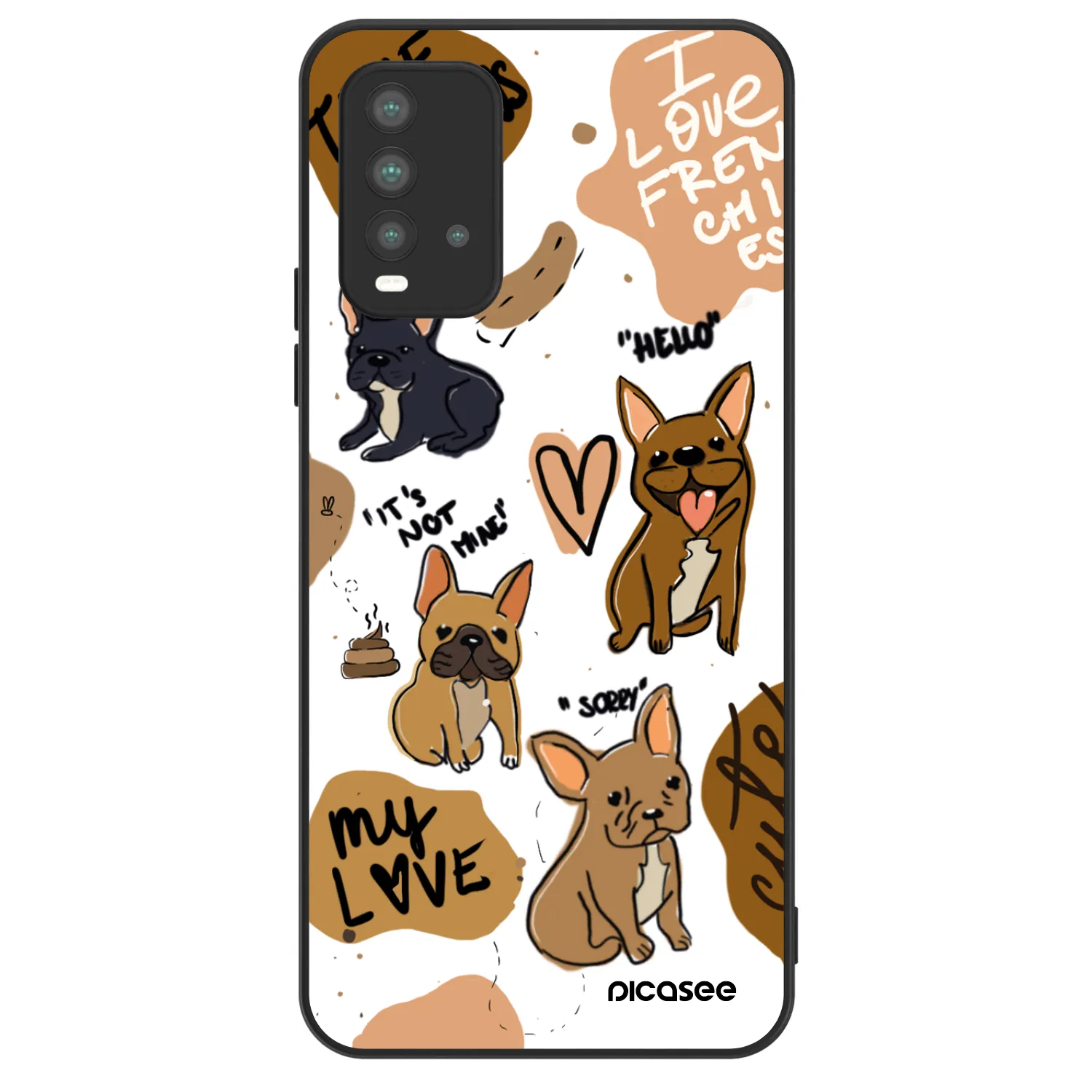 Picasee ULTIMATE CASE pentru Xiaomi Redmi 9T - Frenchies