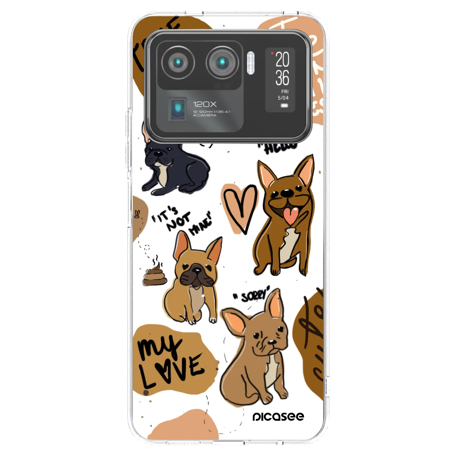 Picasee husă transparentă din silicon pentru Xiaomi Mi 11 Ultra - Frenchies