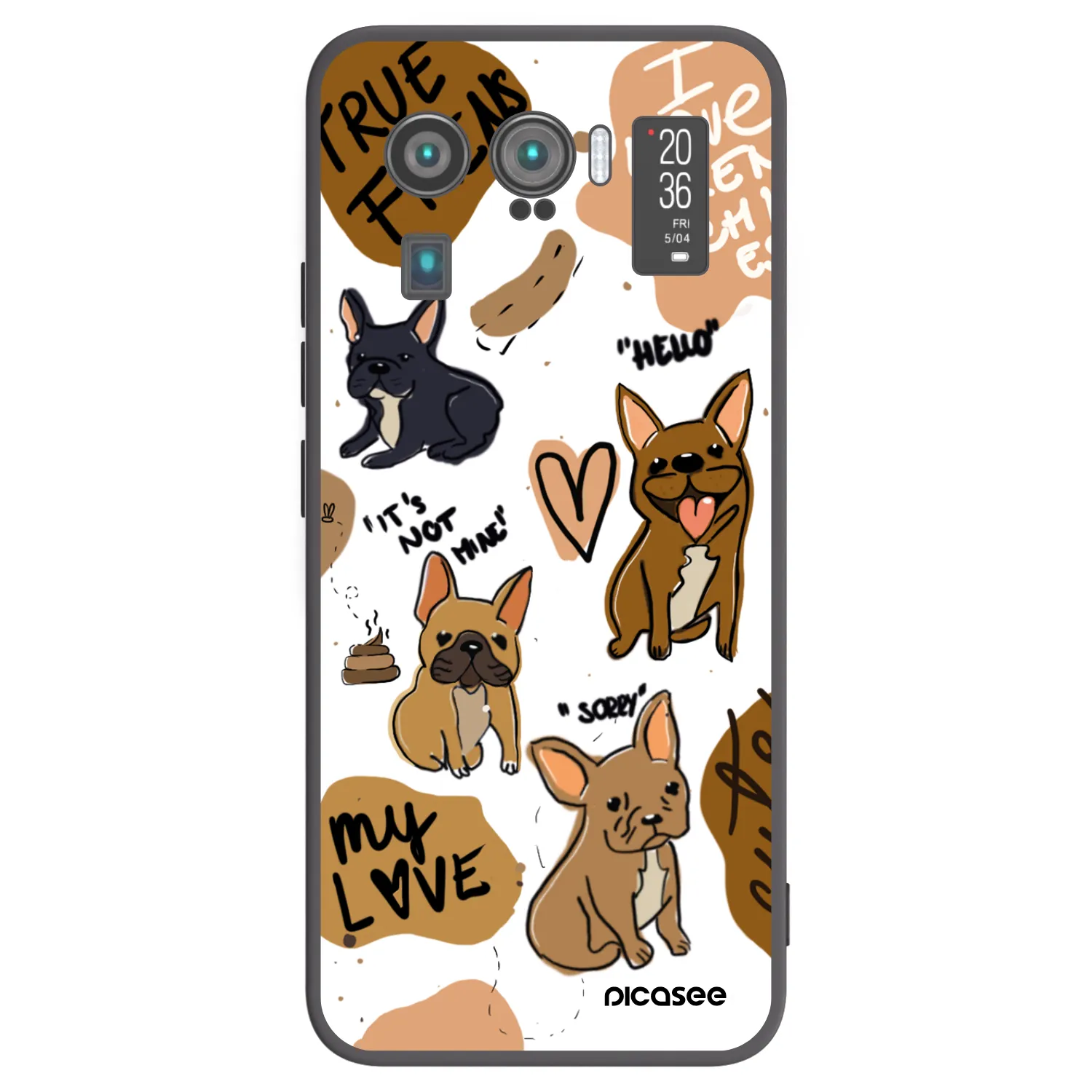 Picasee husă neagră din silicon pentru Xiaomi Mi 11 Ultra - Frenchies