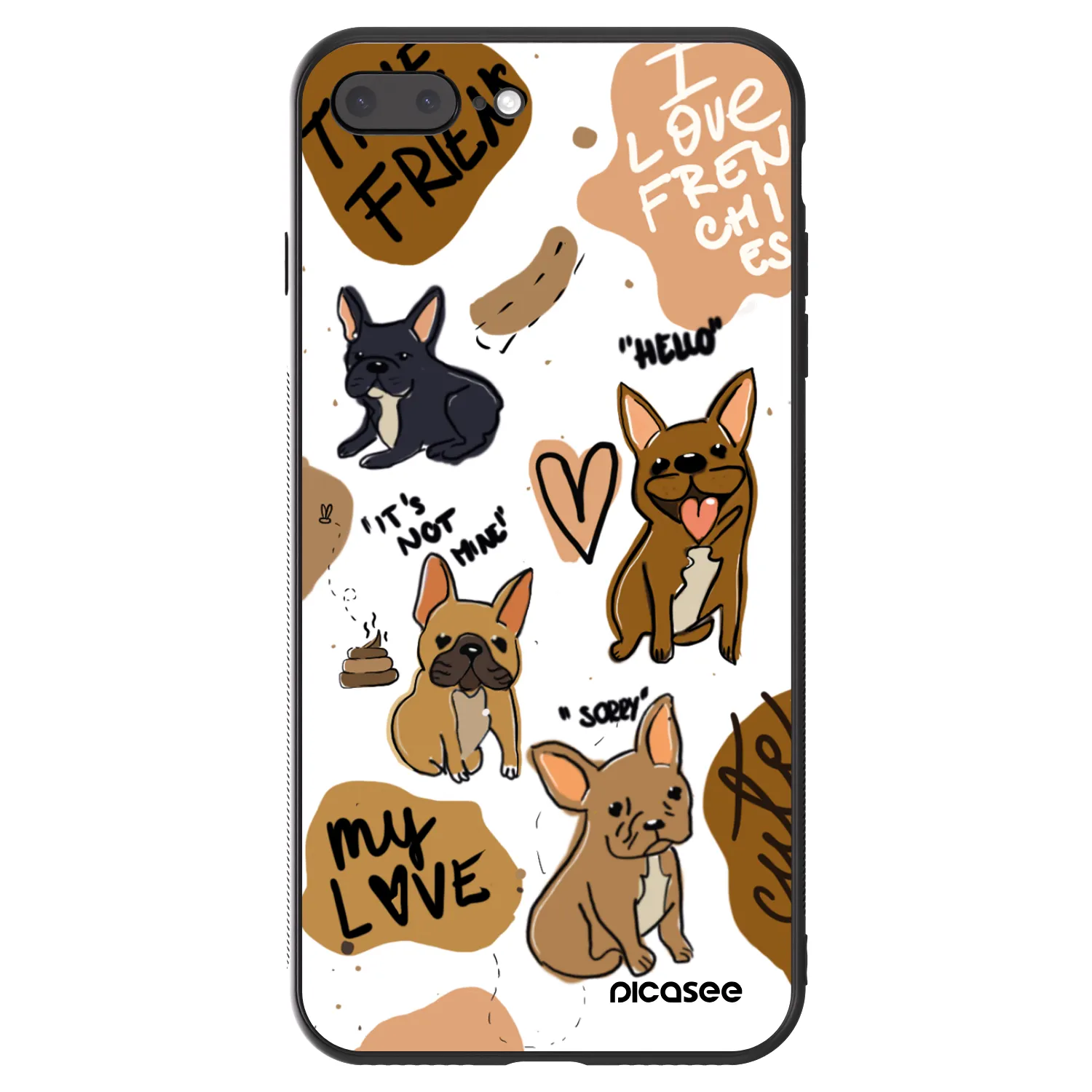 Picasee ULTIMATE CASE pentru Apple iPhone 8 Plus - Frenchies