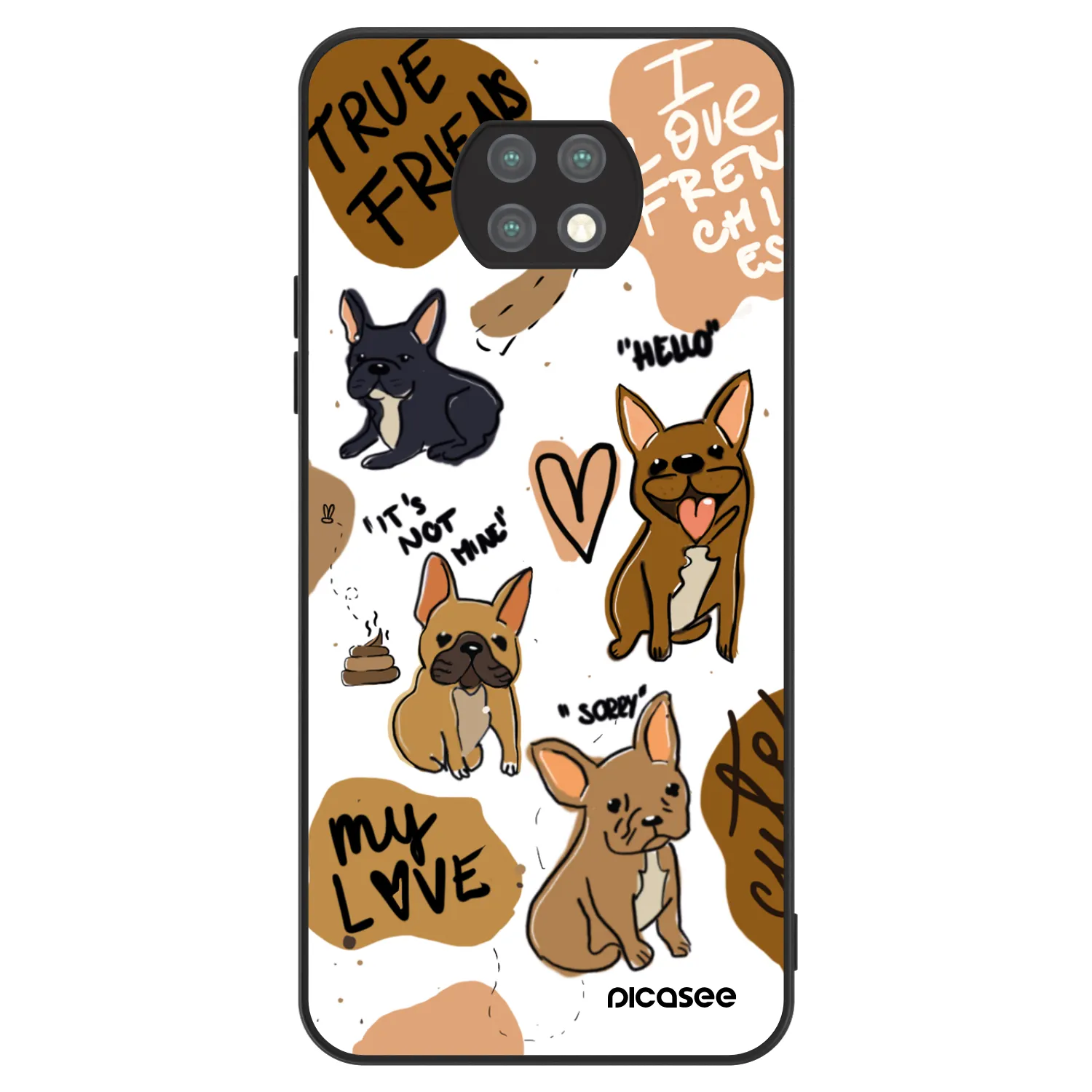 Picasee ULTIMATE CASE pentru Xiaomi Redmi Note 9T - Frenchies