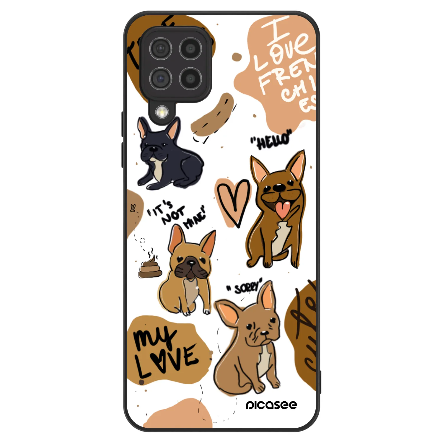Picasee ULTIMATE CASE pentru Samsung Galaxy A22 A225F 4G - Frenchies