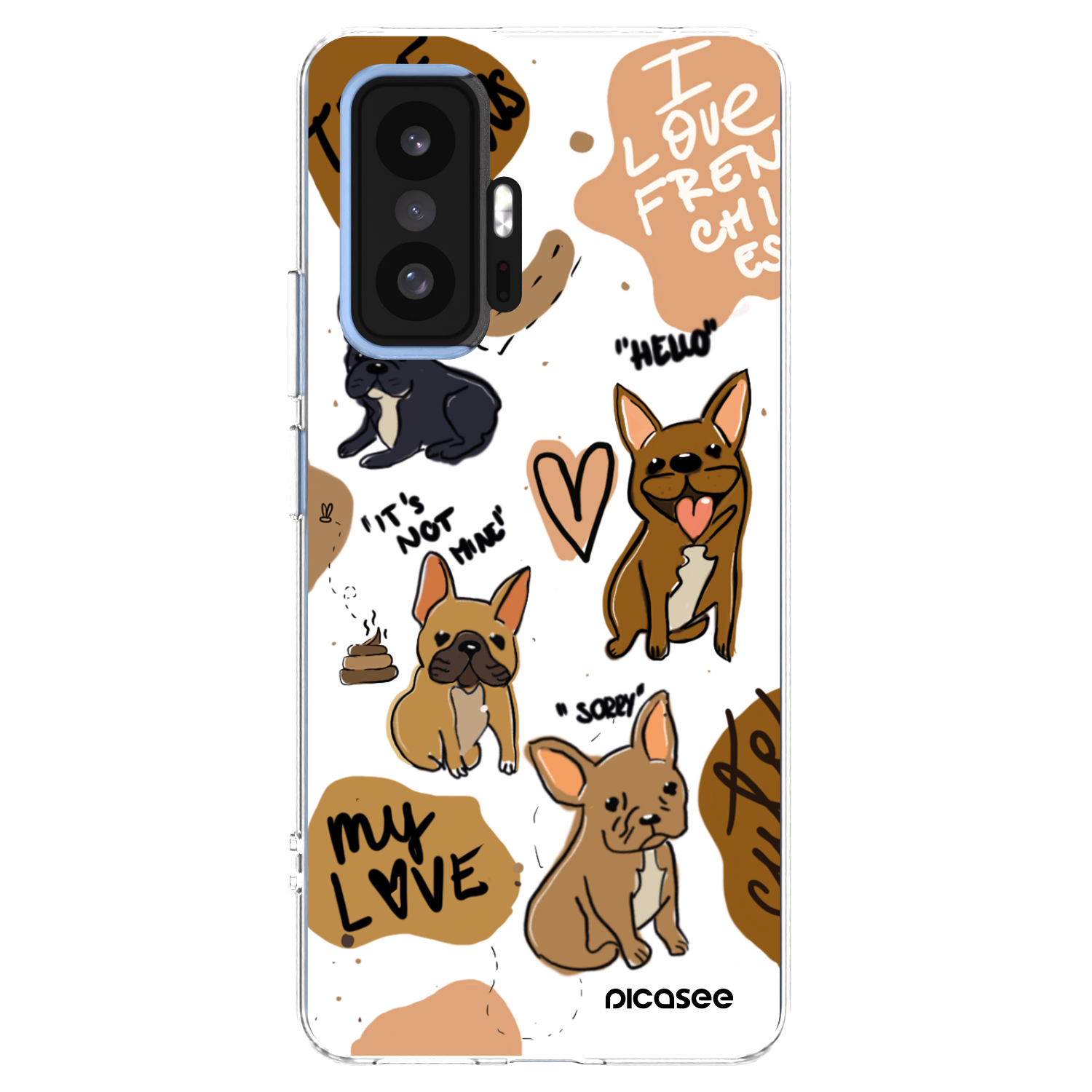 Picasee husă transparentă din silicon pentru Xiaomi 11T Pro - Frenchies