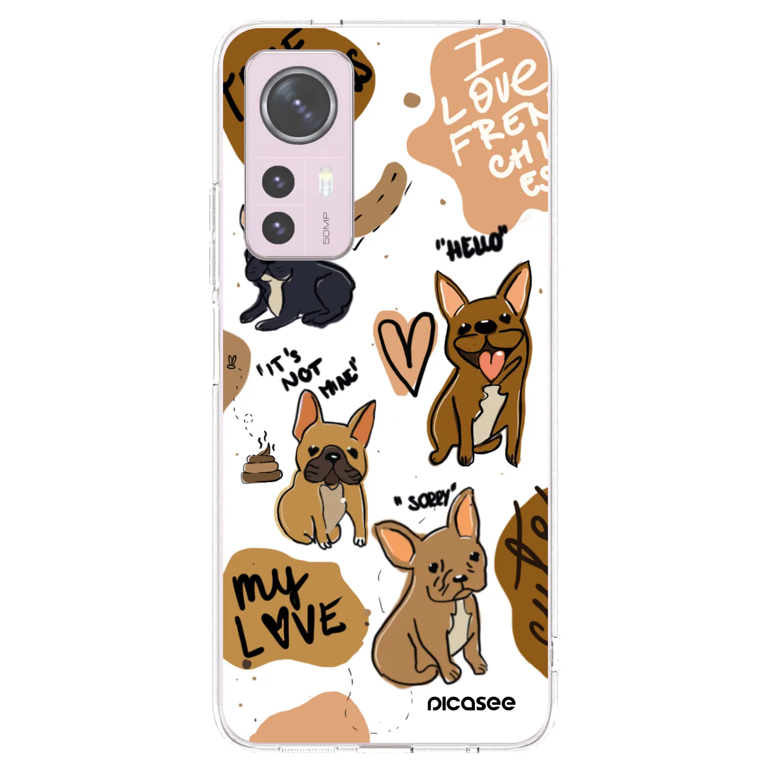 Picasee husă transparentă din silicon pentru Xiaomi 12 - Frenchies