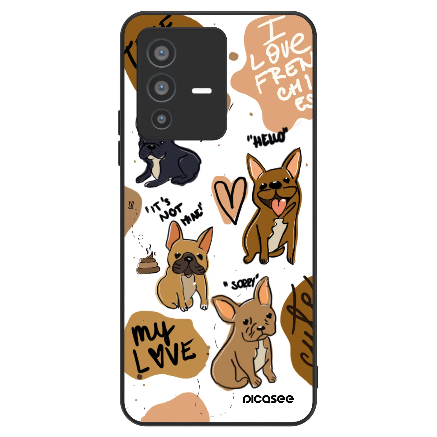 Picasee ULTIMATE CASE pentru Vivo V23 5G - Frenchies