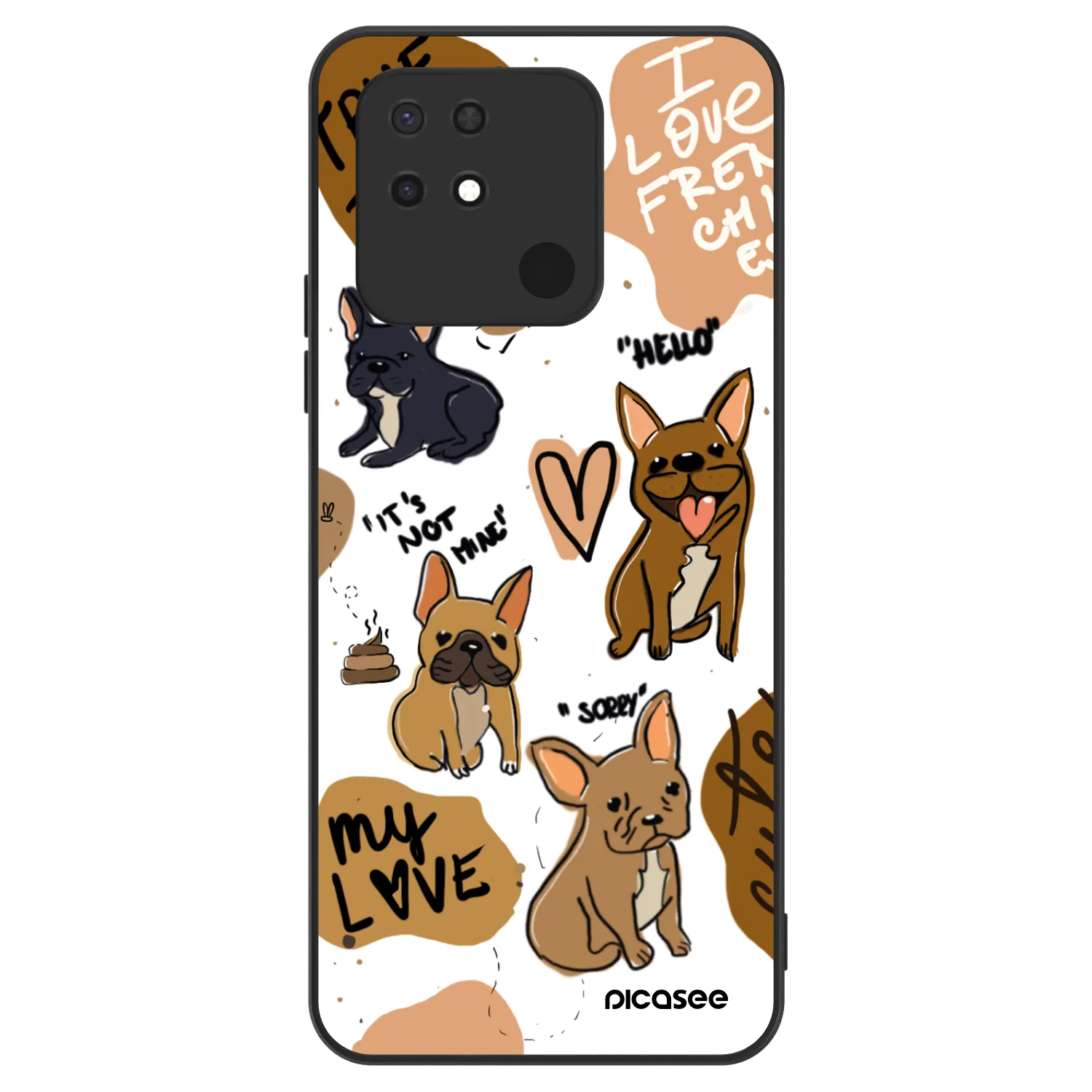 Picasee ULTIMATE CASE pentru Xiaomi Redmi 10C - Frenchies