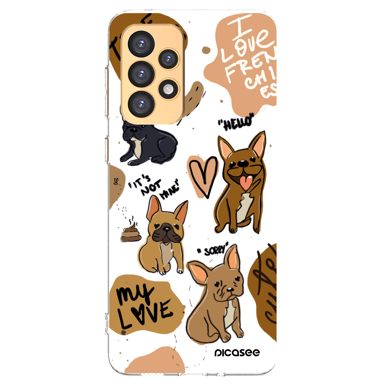 Picasee husă transparentă din silicon pentru Samsung Galaxy A33 5G A336 - Frenchies