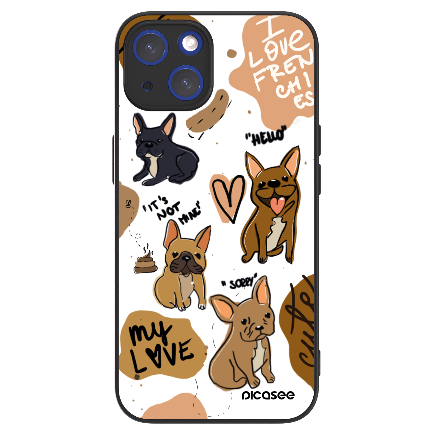 Picasee ULTIMATE CASE pentru Apple iPhone 14 - Frenchies