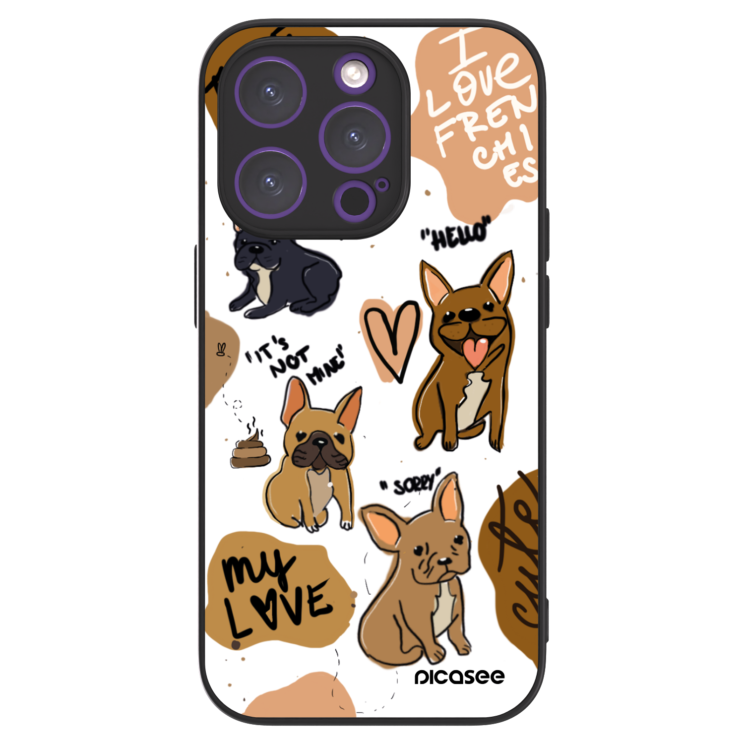 Picasee ULTIMATE CASE pentru Apple iPhone 14 Pro - Frenchies