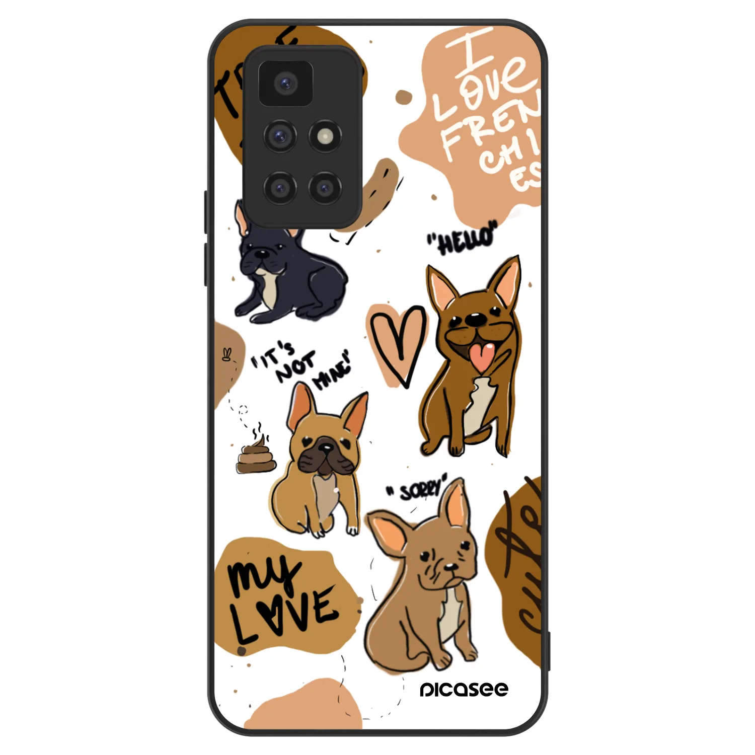 Picasee ULTIMATE CASE pentru Xiaomi Redmi 10 (2022) - Frenchies