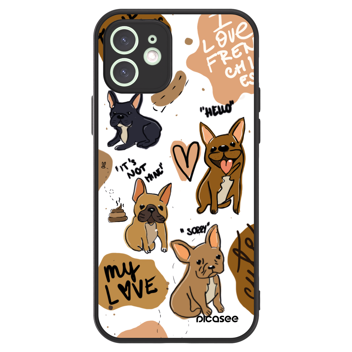 Picasee ULTIMATE CASE MagSafe pentru Apple iPhone 12 - Frenchies