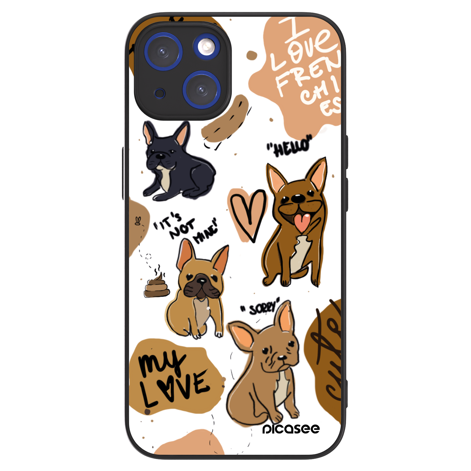 Picasee ULTIMATE CASE MagSafe pentru Apple iPhone 14 - Frenchies