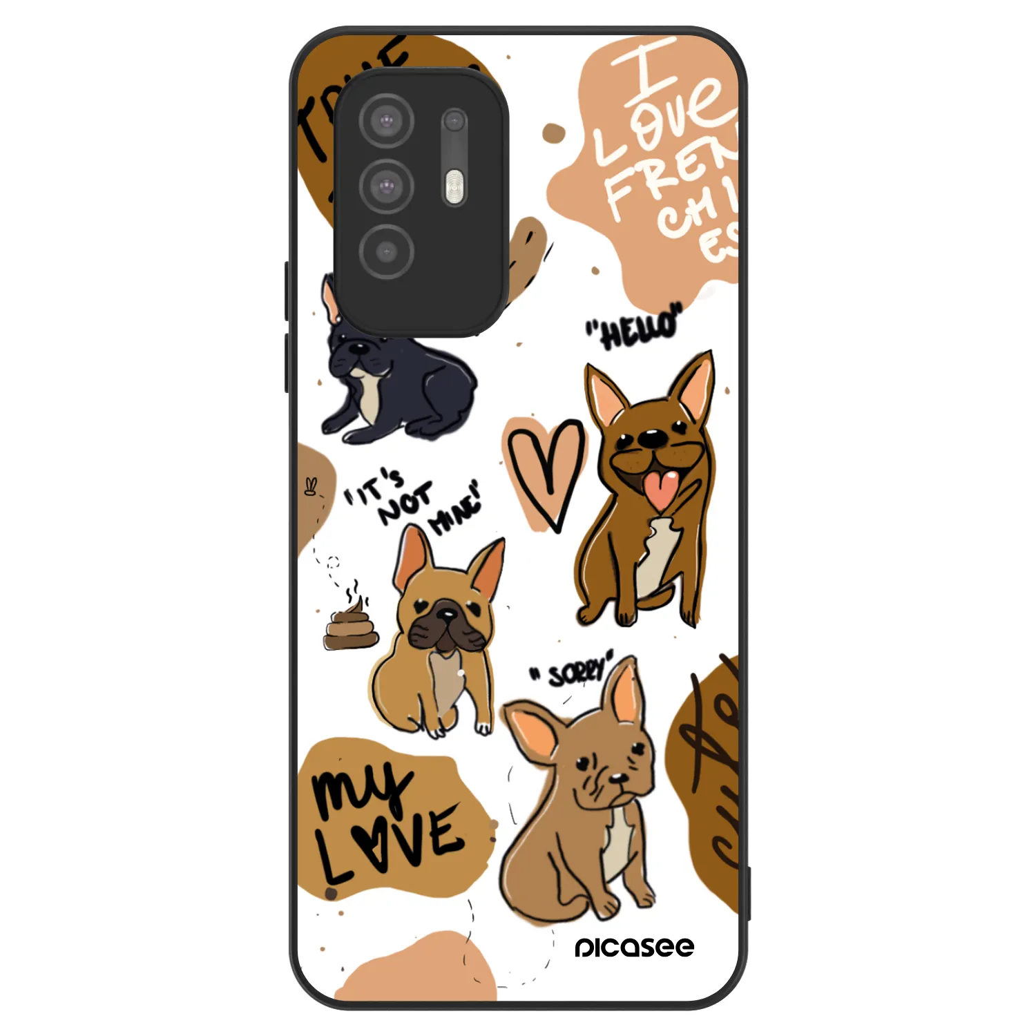Picasee ULTIMATE CASE pentru OPPO A94 5G - Frenchies