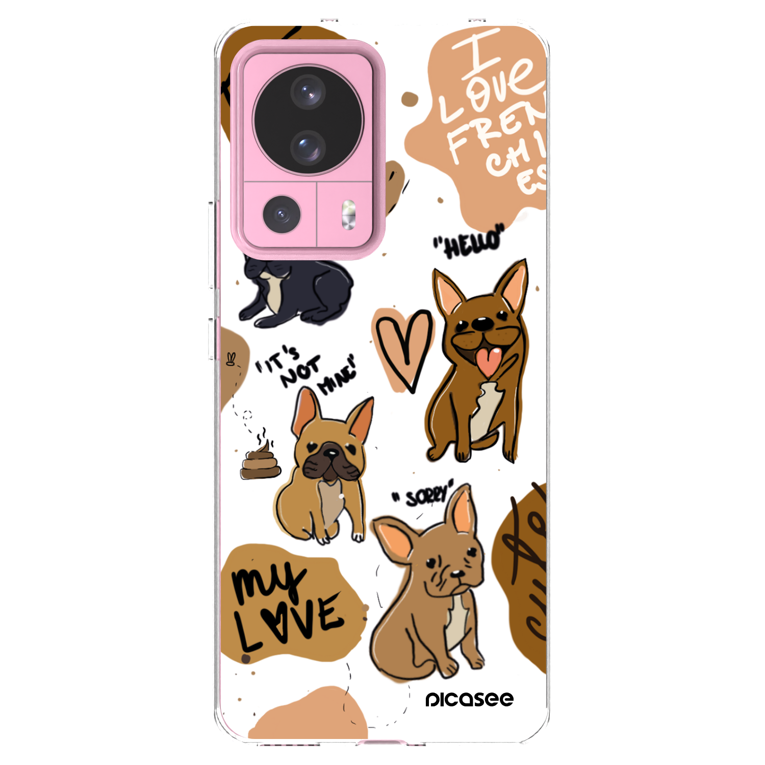 Picasee husă transparentă din silicon pentru Xiaomi 13 Lite - Frenchies