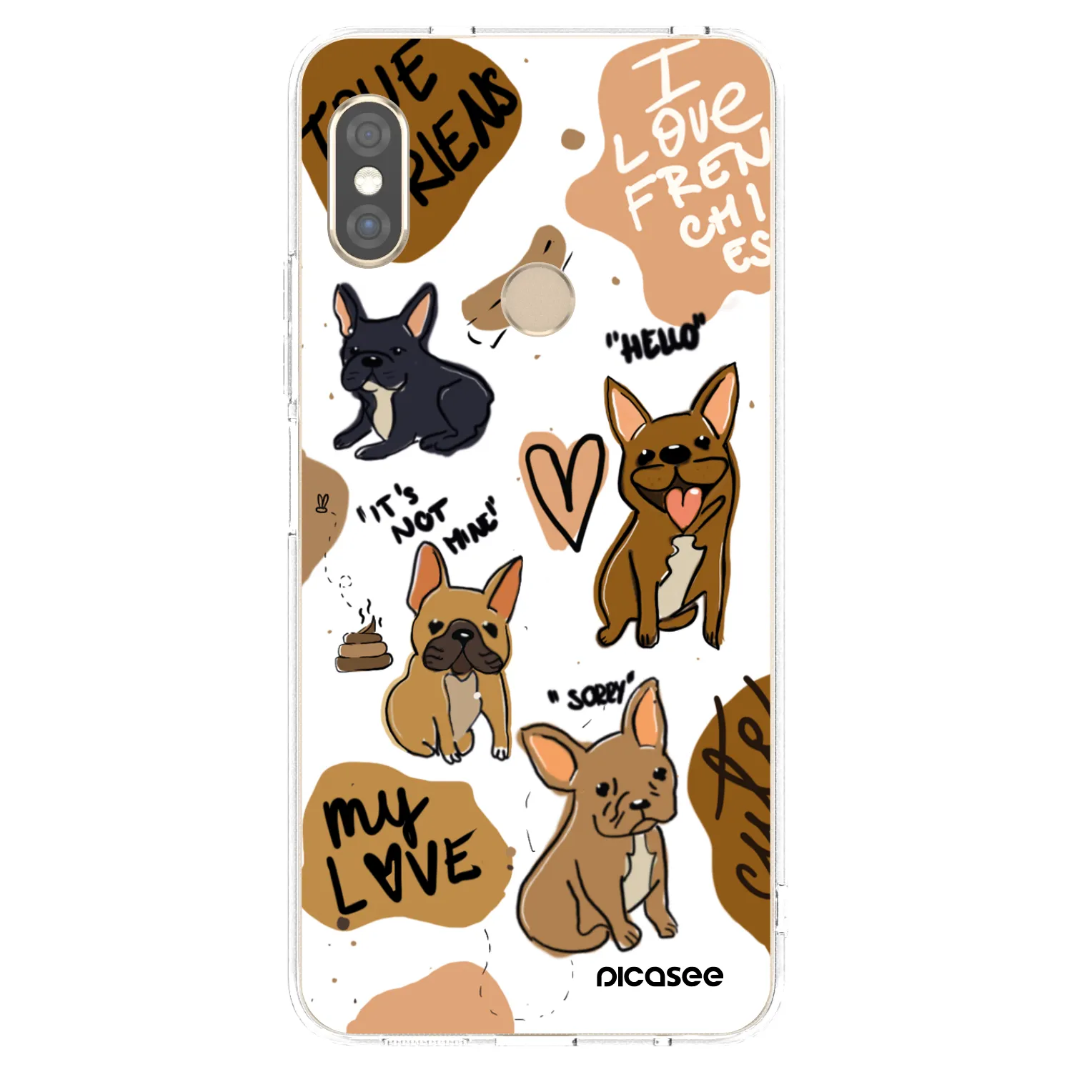 Picasee husă transparentă din silicon pentru Xiaomi Redmi Note 5 Global - Frenchies