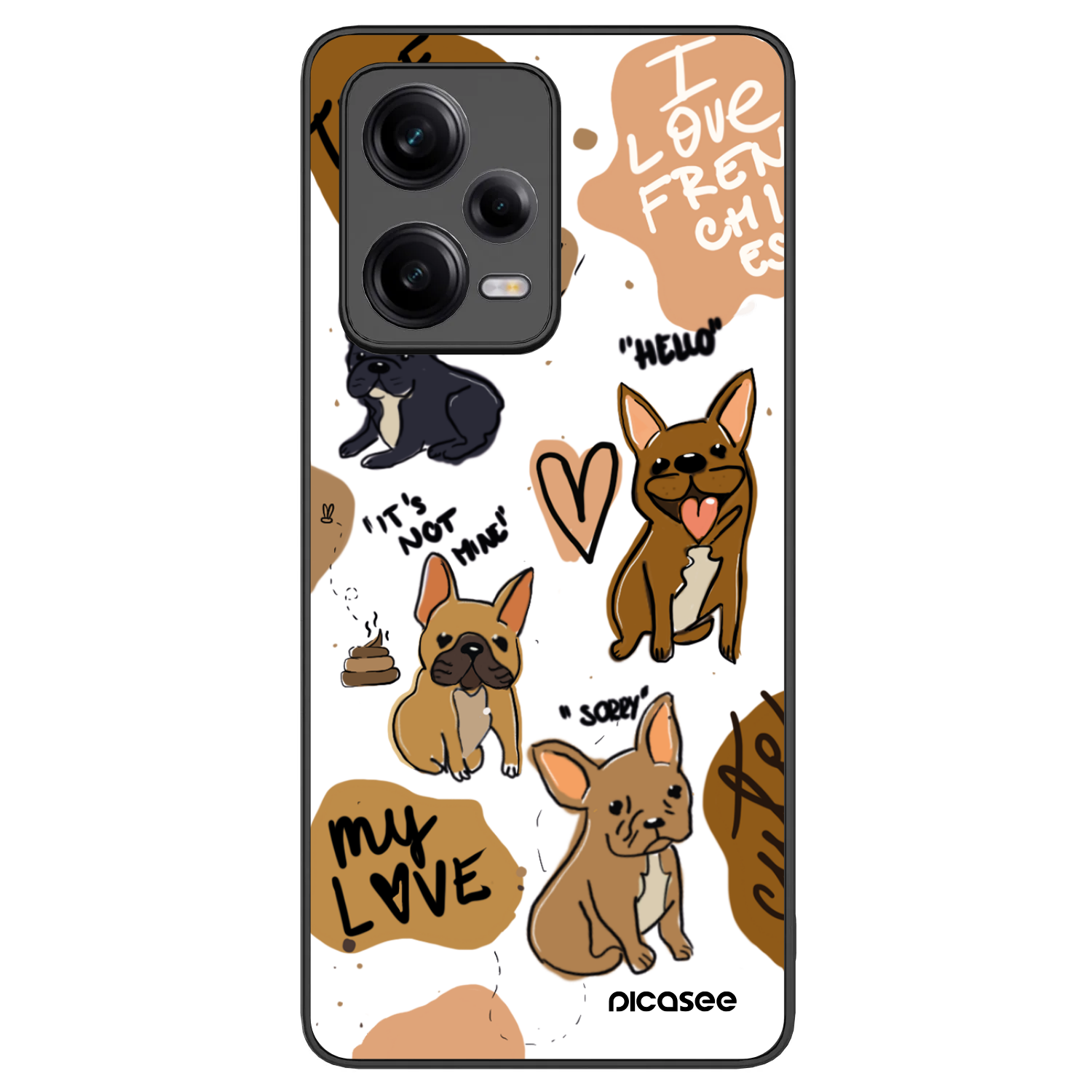Picasee ULTIMATE CASE pentru Xiaomi Redmi Note 12 Pro 5G - Frenchies
