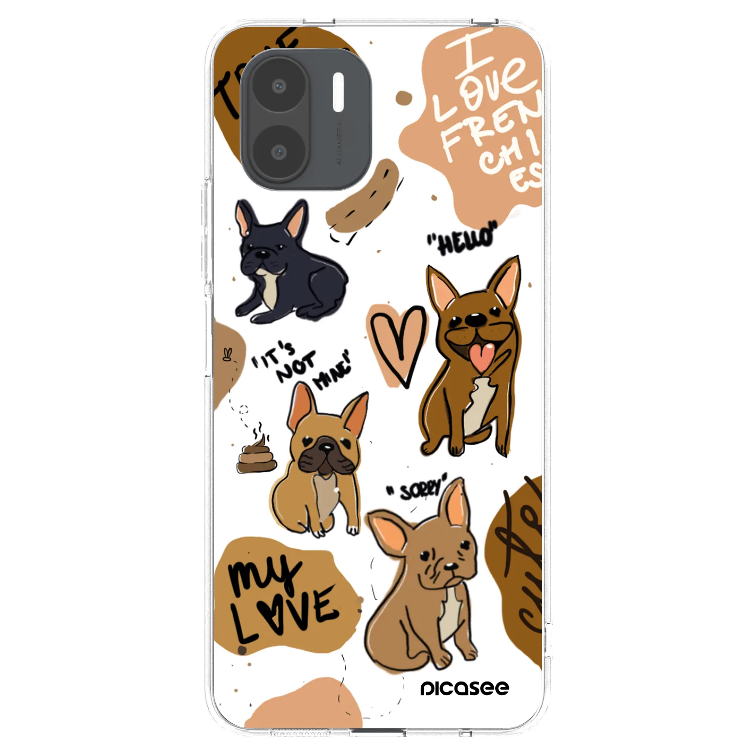 Picasee husă transparentă din silicon pentru Xiaomi Redmi A2 - Frenchies