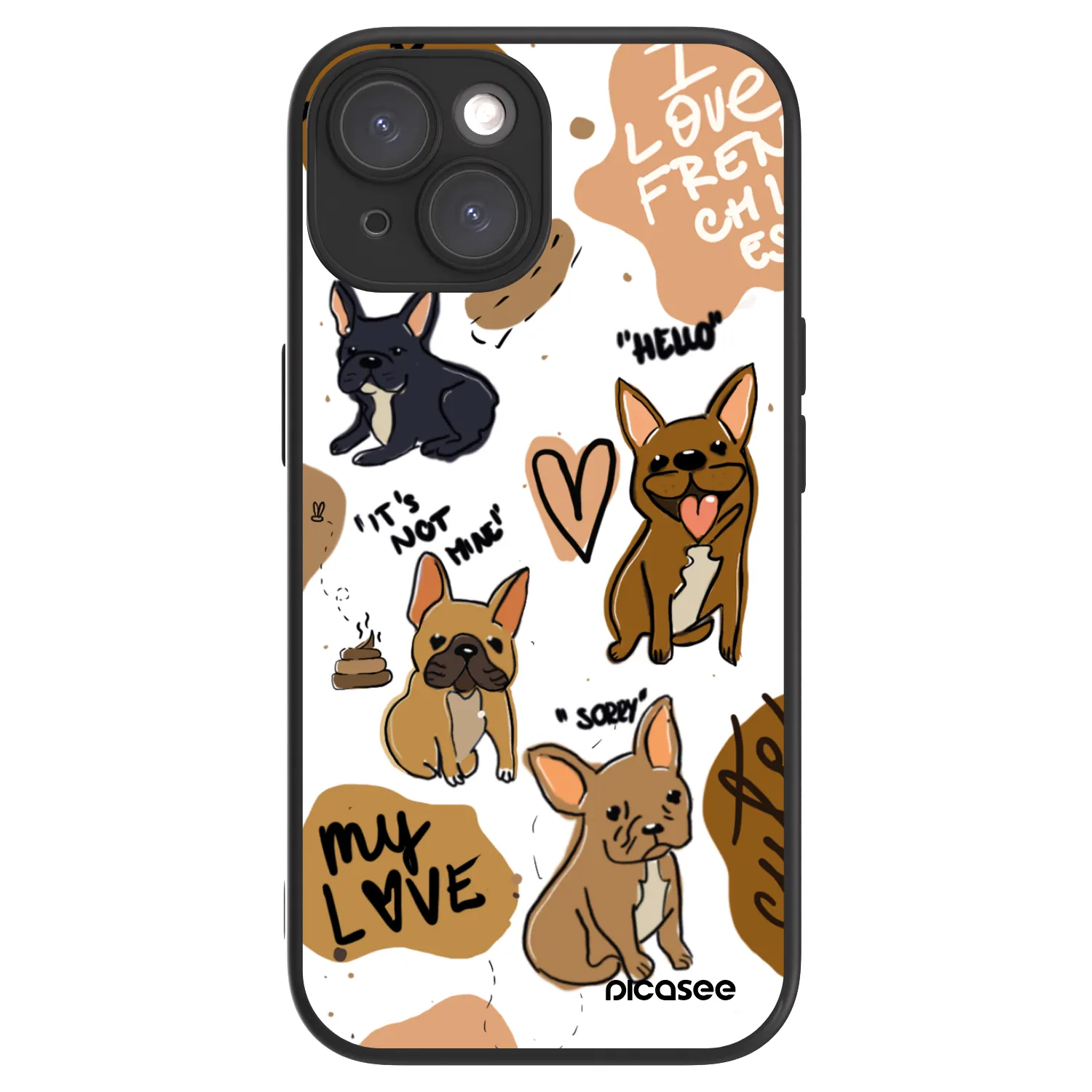 Picasee ULTIMATE CASE MagSafe pentru Apple iPhone 15 - Frenchies