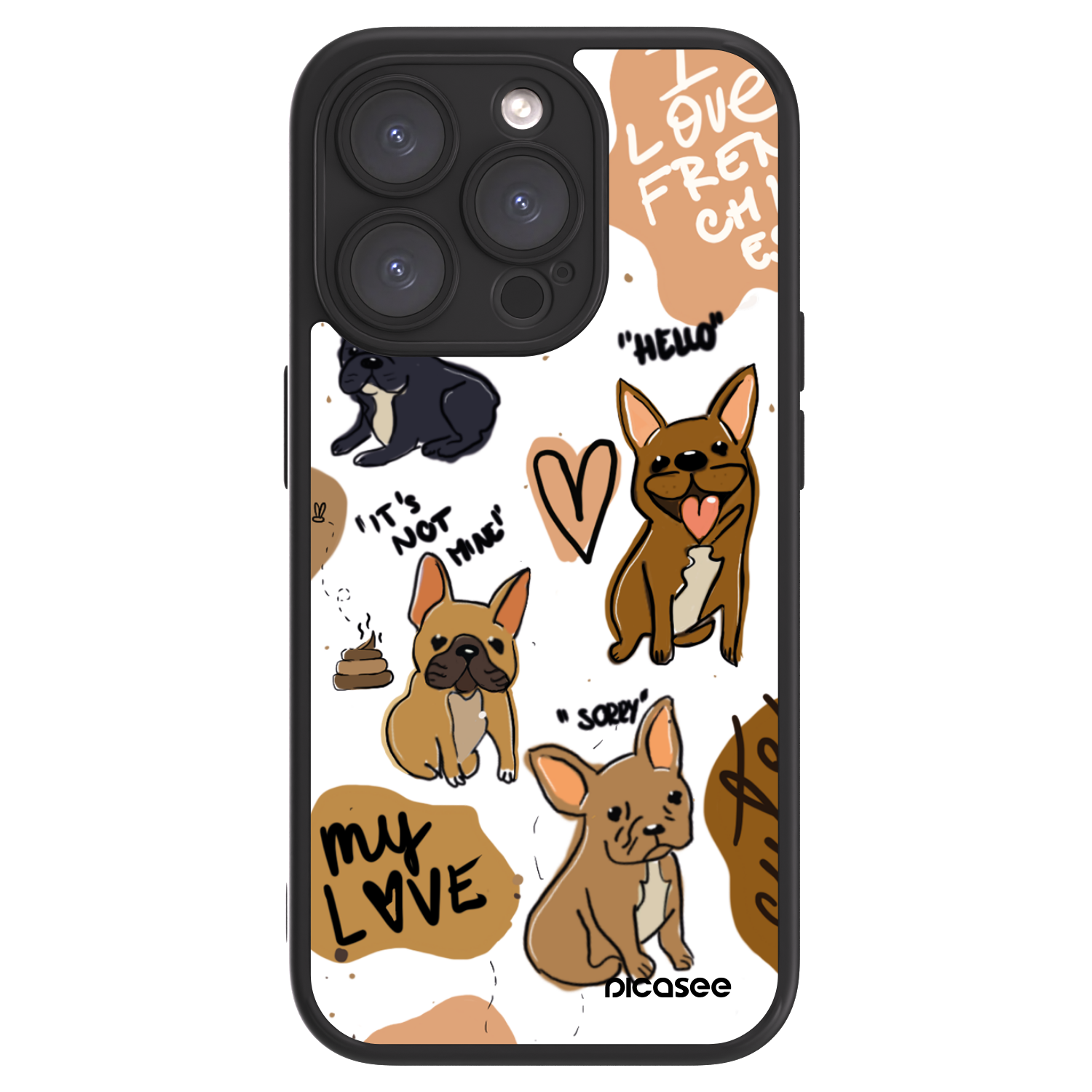 Picasee ULTIMATE CASE MagSafe pentru Apple iPhone 15 Pro - Frenchies