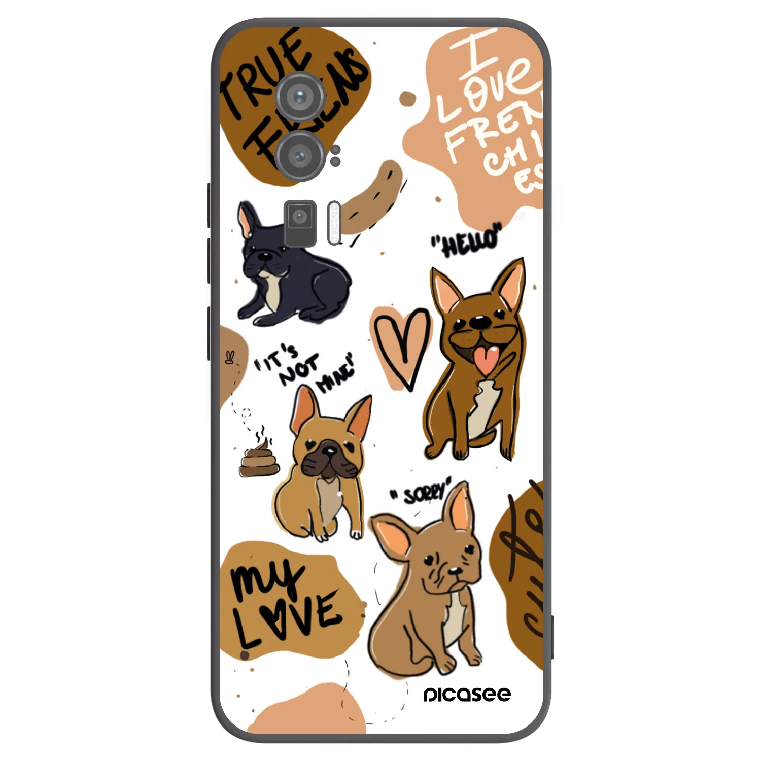 Picasee husă neagră din silicon pentru Xiaomi Poco F5 Pro 5G - Frenchies