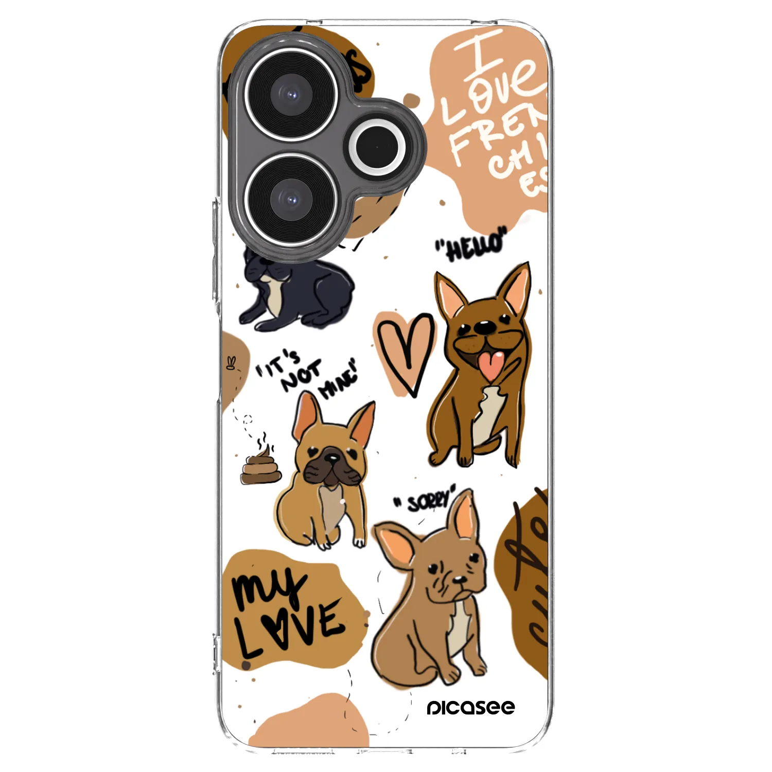 Picasee husă transparentă din silicon pentru Xiaomi Redmi 13 4G - Frenchies