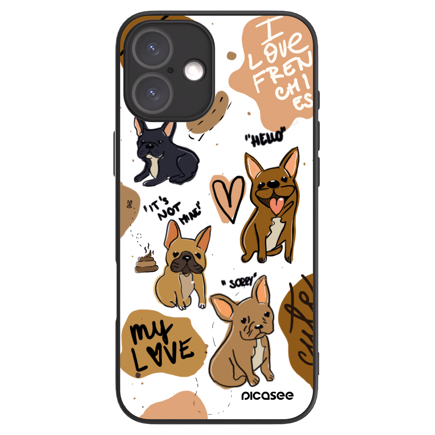 Picasee ULTIMATE CASE pentru Apple iPhone 16 Plus - Frenchies