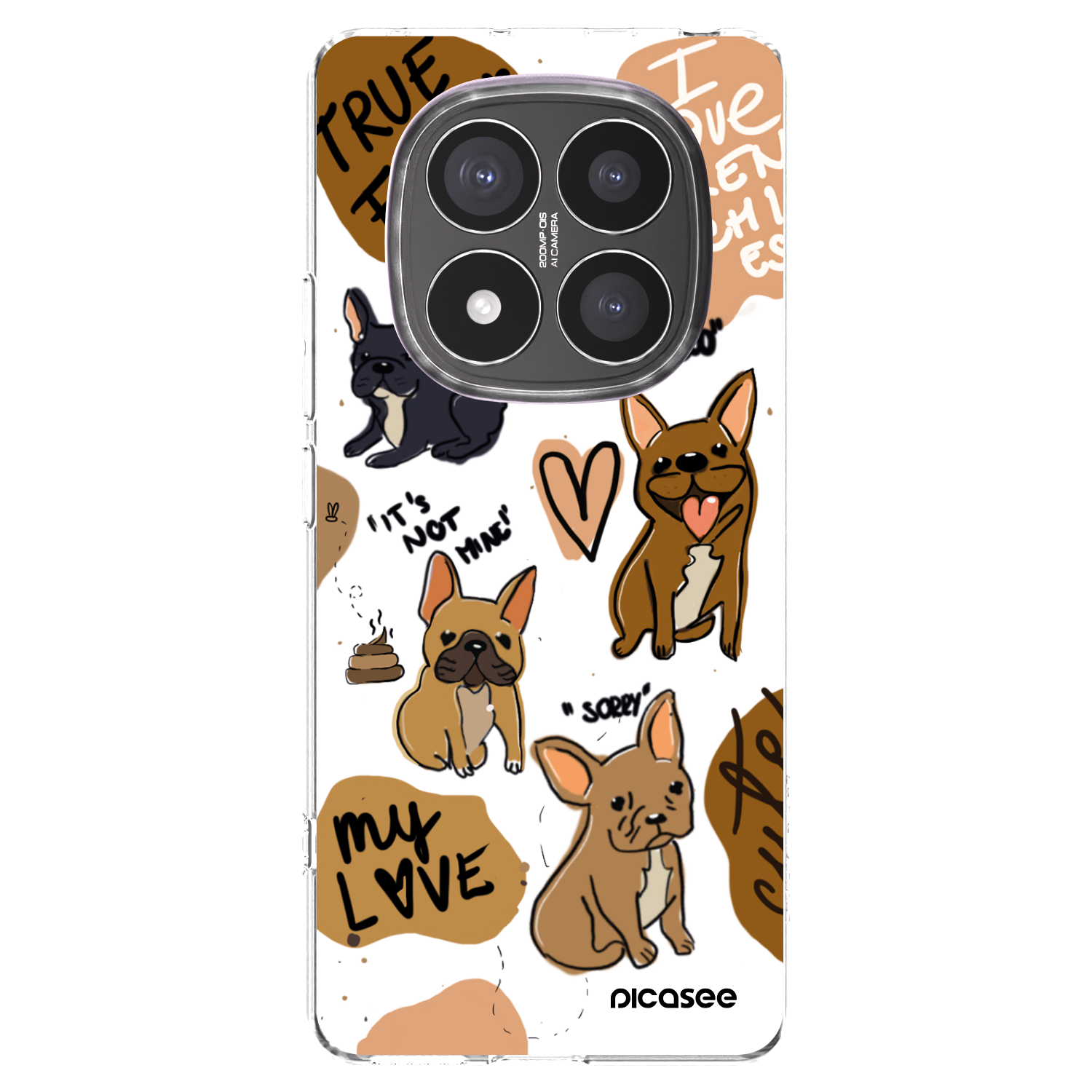 Picasee husă transparentă din silicon pentru Xiaomi Redmi Note 14 Pro+ 5G - Frenchies