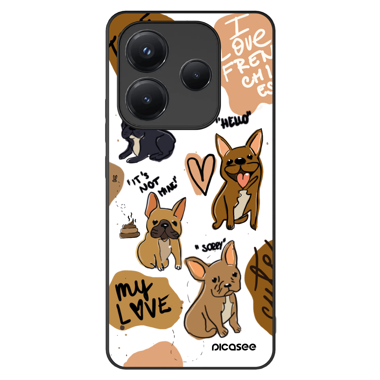 Picasee ULTIMATE CASE pentru Xiaomi Redmi Note 14 5G - Frenchies